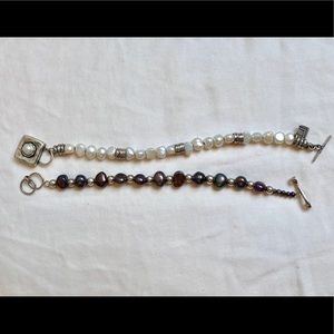 Silpada gray freshwater pearl bracelet